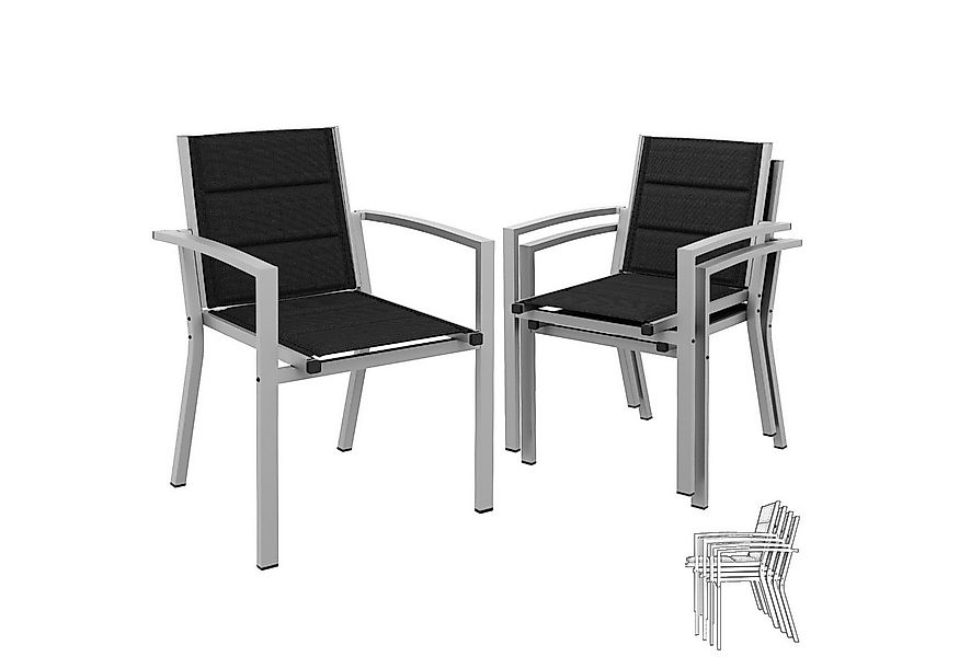 HOMALL Gartenstuhl, Esszimmerstuhl (Set 2-tlg) aus Aluminium, 160 kg Belast günstig online kaufen