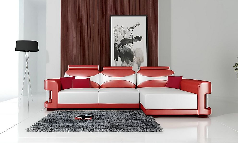 JVmoebel Ecksofa Ecksofa Eck Sofa Garnitur Couch Polster Leder Wohnlandscha günstig online kaufen