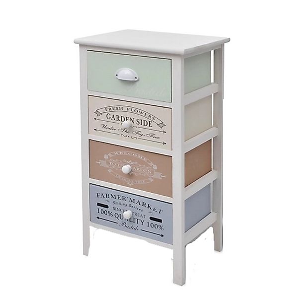 vidaXL Schränkcken 4 Schubladen Französischer Stil Holz günstig online kaufen