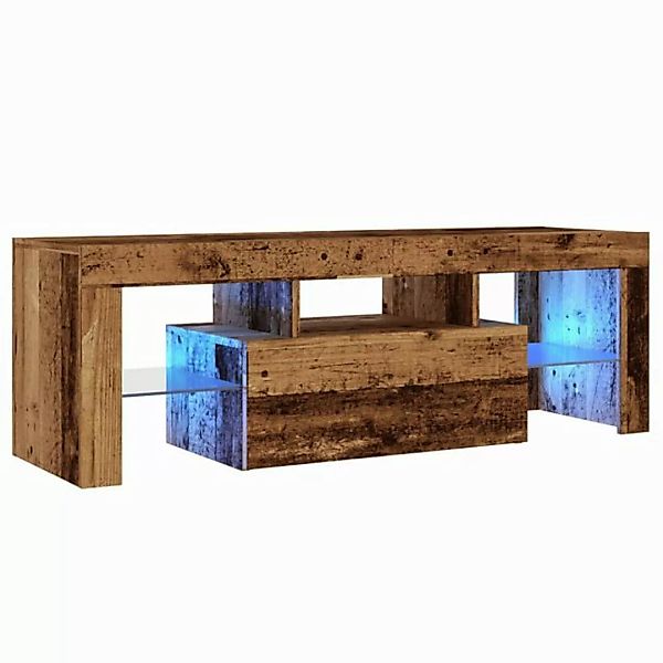 vidaXL Schrankmodule TV-Schrank mit LED Altholz-Optik 120x36,5x40 cm Holzwe günstig online kaufen