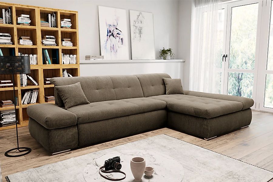 DOMO collection Ecksofa "Moric, L-Form, XXL-Sofa - Breite 300cm", wahlweise günstig online kaufen