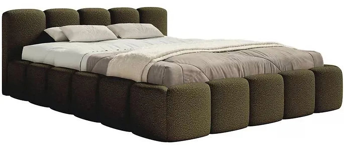 NADUVI Collection | Bettgestell Chloe niedrig 180 x 200 cm chenille günstig online kaufen