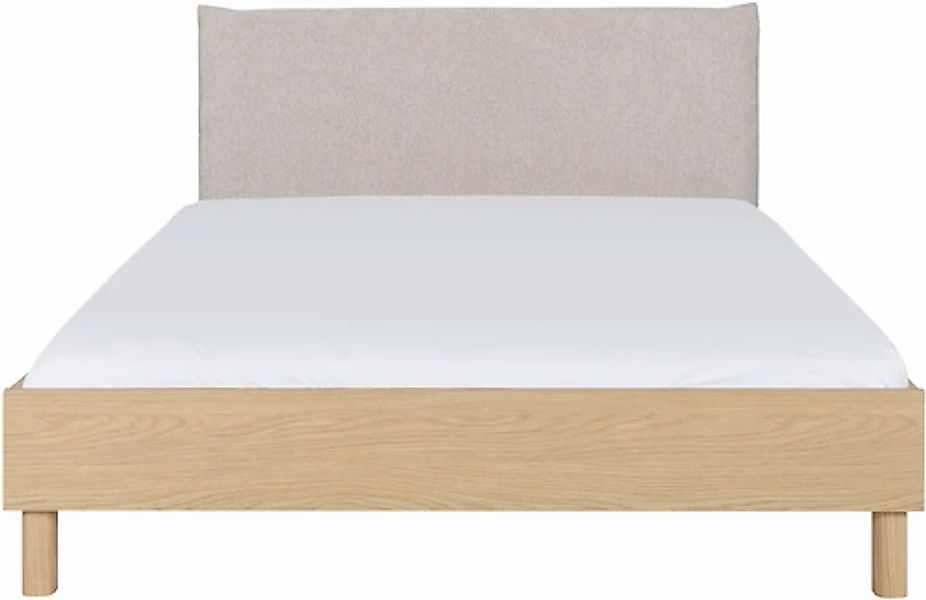 Gami Einzelbett »Auriol« Bett 160 / 200 mit gepolstertes Kopfteil aus Texti günstig online kaufen