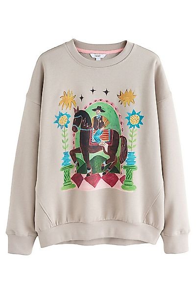 Next Sweater Langärmeliges Sweatshirt mit Cowboy-Grafik (1-tlg) günstig online kaufen
