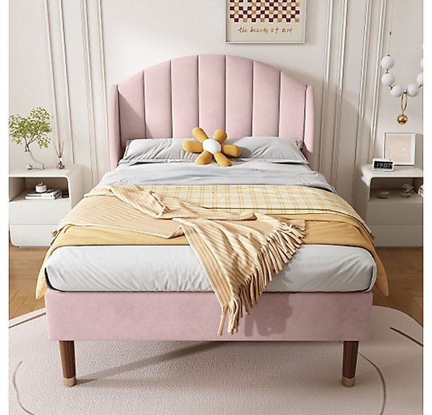 XDeer Polsterbett Polsterbett mit Lattenrost und Kopfteil, Jugendbett, Einz günstig online kaufen