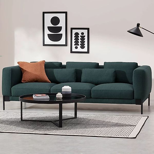 Daxton 3-Sitzer Sofa, Wacholderblau - MADE.com günstig online kaufen