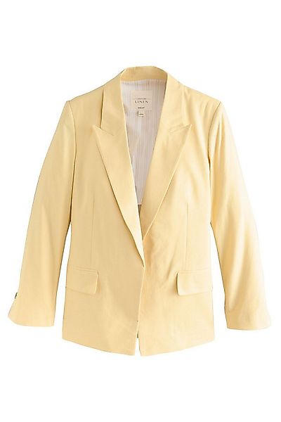Next Jackenblazer Strukturierter Tailored Fit Blazer mit Leinen (1-tlg) günstig online kaufen