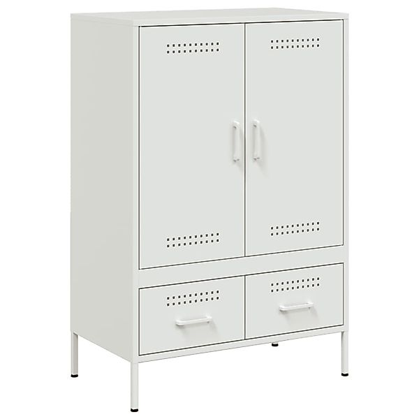 vidaXL Highboard Weiß 68x39x101,5 cm Stahl 843113 günstig online kaufen