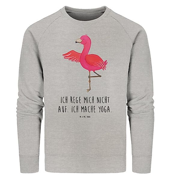 Mr. & Mrs. Panda Longpullover Größe XXL Flamingo Yoga - Heather Grey - Gesc günstig online kaufen