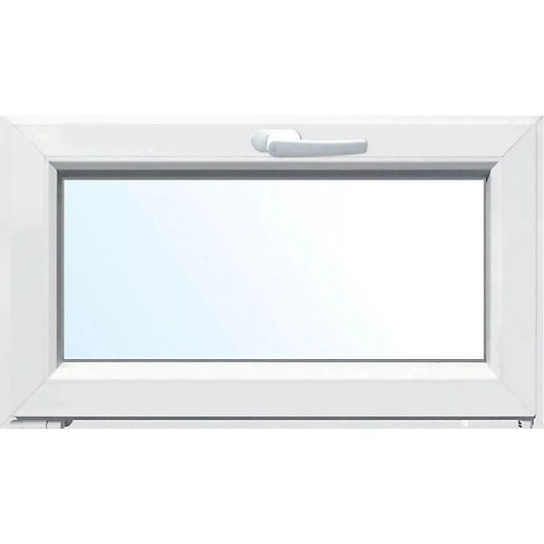 Kunststoff-Keller-Kipp-Fenster 2-Fach Verglasung Weiß 60 cm x 50 cm günstig online kaufen