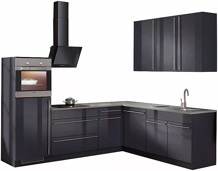 wiho Küchen Winkelküche "Chicago", ohne E-Geräte, Stellbreite 260/220 cm günstig online kaufen