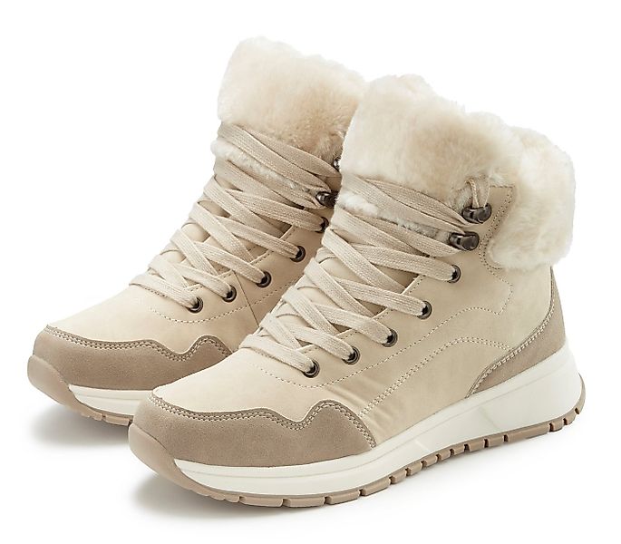 LASCANA High Top Sneaker, Schnürschuh, Boots, Stiefelette Winterstiefelette günstig online kaufen