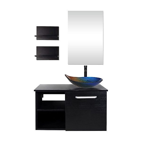 Puluomis Badmöbel-Set mit Spiegel, Badezimmerschrank mit günstig online kaufen