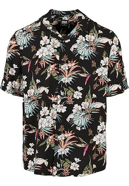 URBAN CLASSICS Kurzarmhemd Urban Classics Herren Viscose AOP Resort Shirt ( günstig online kaufen