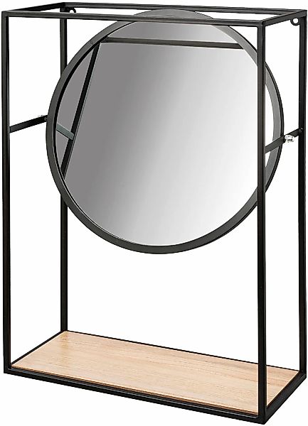Creativ home Deko-Wandregal "Wandregal mit Spiegel" 1 Stk. tlg. günstig online kaufen