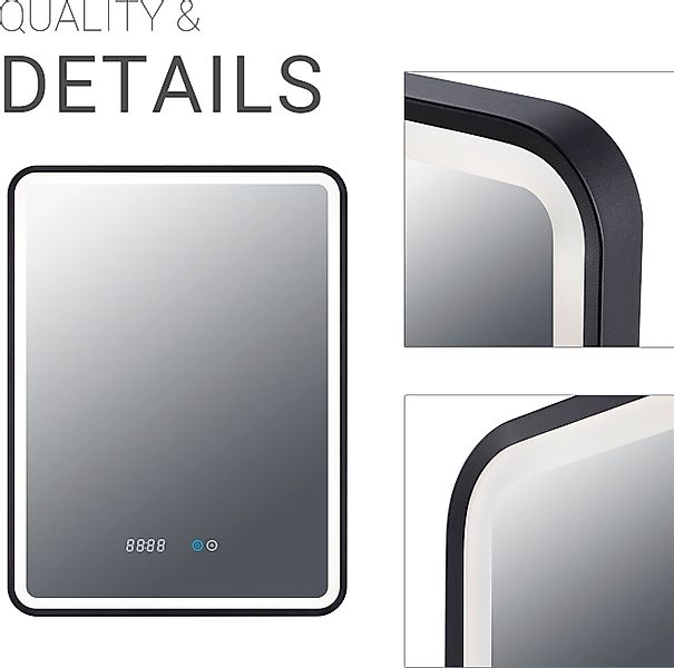 Paco Home Wandleuchte »MAGGIE« Neutralweiß LED Spiegellampe Touchschalter L günstig online kaufen