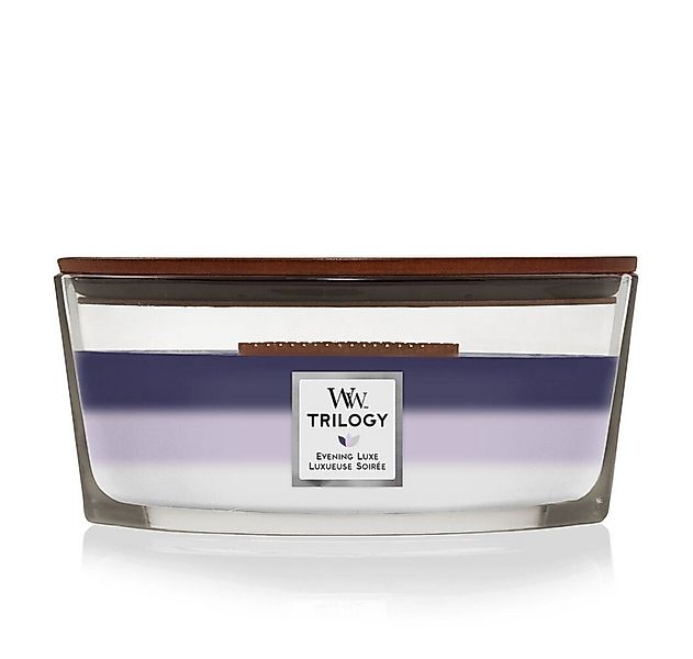 Woodwick Duftkerze Trilogy Evening Luxe Duftkerze mit Docht 453,6 g günstig online kaufen