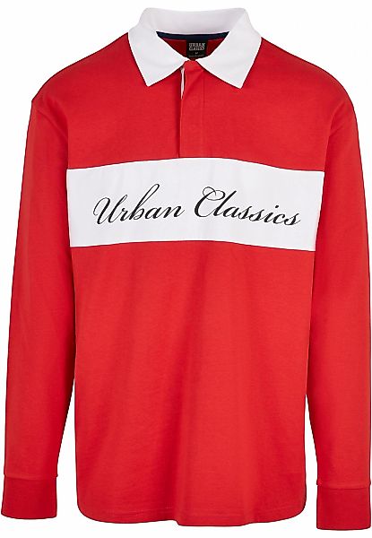 URBAN CLASSICS Longsleeve "Urban Classics Herren Oversized Rugby Longsleeve günstig online kaufen