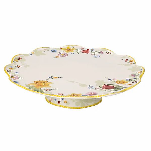Villeroy & Boch Tortenplatte »Tortenplatte Spring Awakening ø 33 cm weiß« günstig online kaufen
