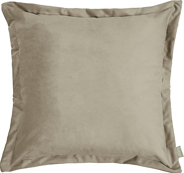 LeGer Home by Lena Gercke Dekokissen Samt Ladina, mit Stehsaum, Kissenhülle günstig online kaufen