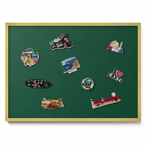 Tulup Magnettafel Dekoratives Magnetboard aus Metall Farbe Dunkelgrün 70x50 günstig online kaufen