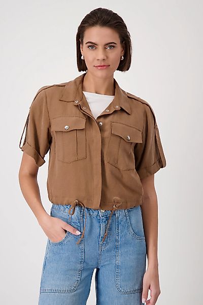Monari Kurzblazer, mit Tunnelzug am Saum günstig online kaufen