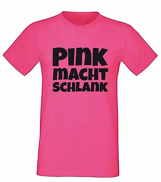 G-graphics T-Shirt Pink macht schlank Herren T-Shirt, mit trendigem Frontpr günstig online kaufen