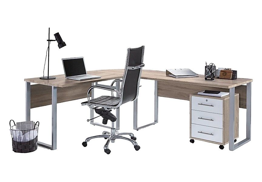 BMG Möbel Eckschreibtisch Office Edition Set 0 (Schreibtisch Set, Winkelsch günstig online kaufen