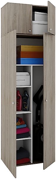 VCM Mehrzweckschrank Holz Besenschrank Staubsauger Putzschrank günstig online kaufen