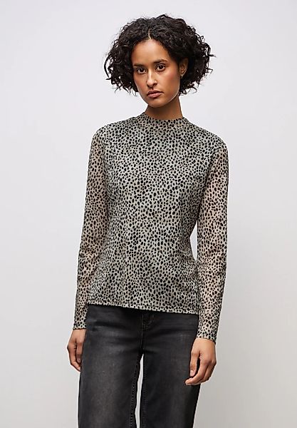 STREET ONE Langarmshirt mit Leomuster günstig online kaufen