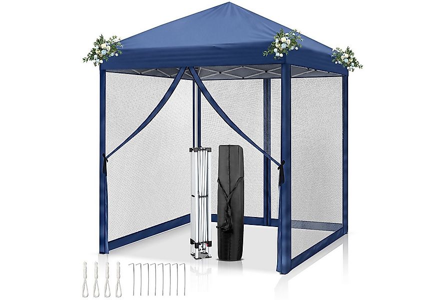 LALAHO Faltpavillon Partyzelt Pop Up Pavillon 2x2m, mit 4 Netzvorhängen, UV günstig online kaufen