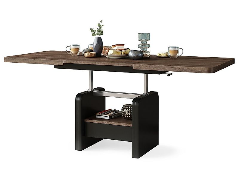 designimpex Couchtisch Design Couchtisch Lexus höhenverstellbar ausziehbar günstig online kaufen