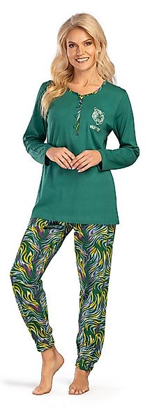 Consult-Tex Schlafanzug Damen Pyjama Schlafanzug lang DF469 (Spar-Set, 1 St günstig online kaufen