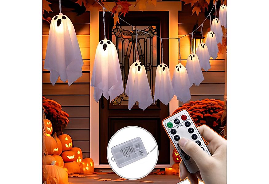 Jibenhome LED-Lichterkette LED Lichterkette Halloween Deko, 3m Geisterlicht günstig online kaufen