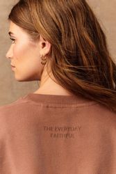 Next Longsweatshirt Angerautes Relaxed Fit Oversized-Sweatshirt günstig online kaufen