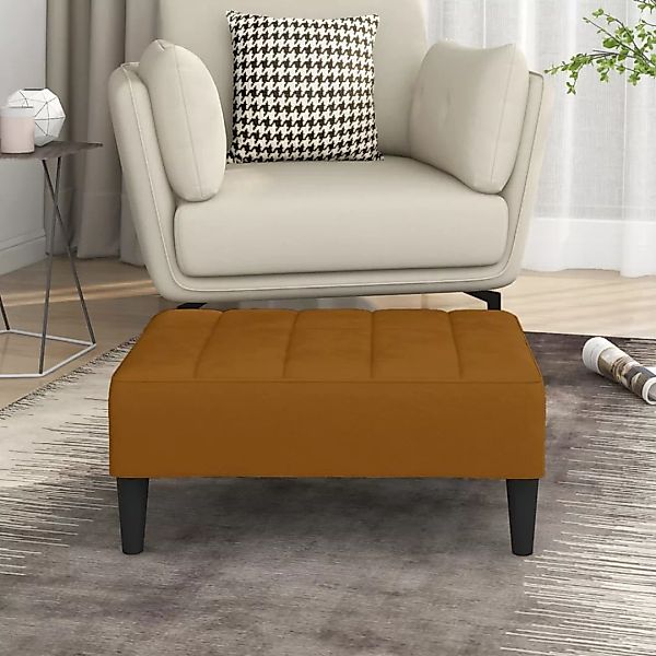 Fußhocker Braun 78x56x32 Cm Samt günstig online kaufen