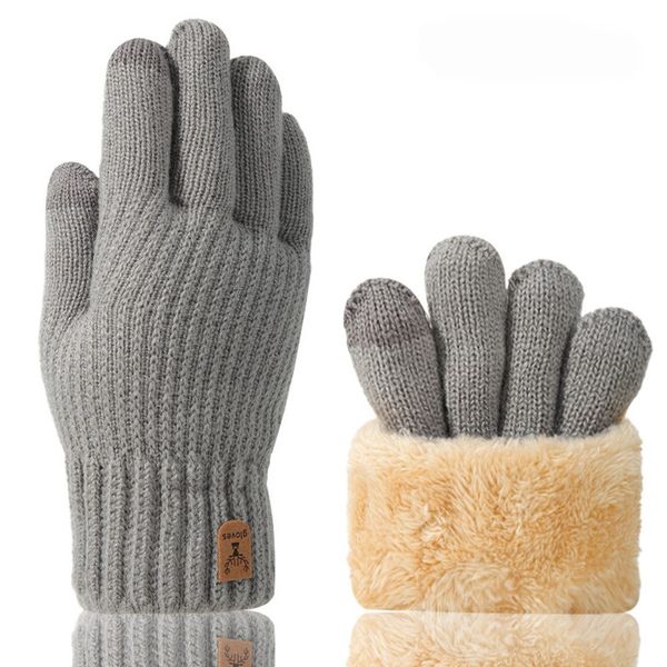 Coonoor Strickhandschuhe Winterhandschuhe mit Fleecefutter,Touchscreen Ther günstig online kaufen