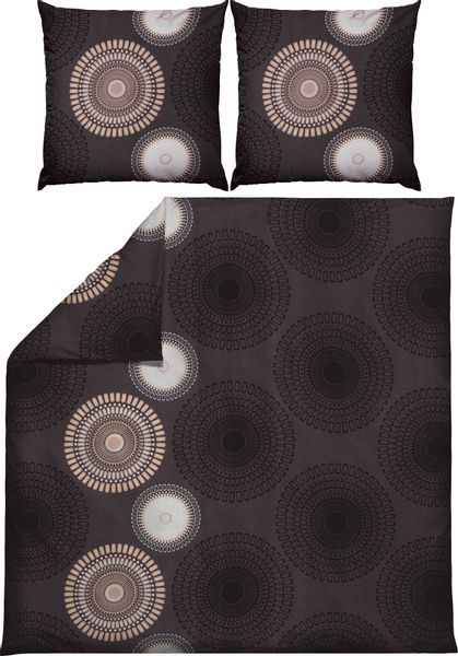 REDBEST Bettwäsche Bettwäsche, Biber, Kreise günstig online kaufen