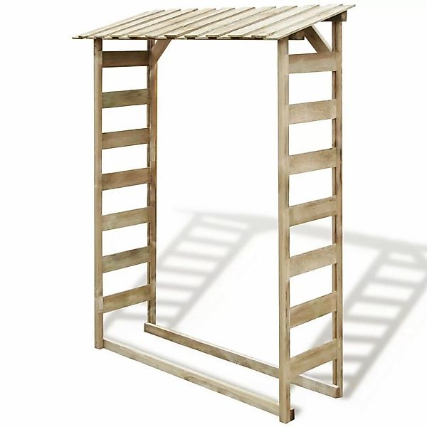 vidaXL Feuerholz-Lagerschuppen 150×44×176 cm Imprägniertes Kiefernholz günstig online kaufen
