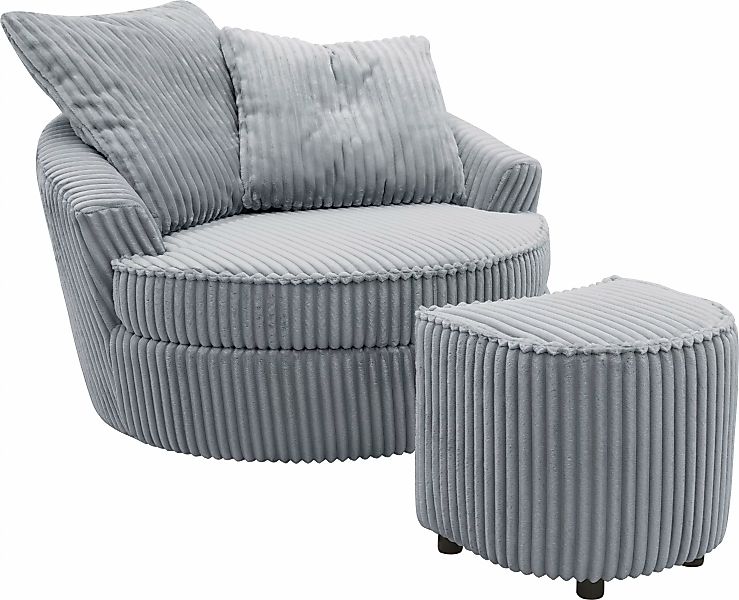 INOSIGN Drehsessel "AMECA, Relaxsessel mit Drehfunktion und Hocker, 122 x 1 günstig online kaufen