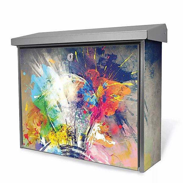 Banjado Briefkasten Edelstahl 38.5x31.5x12cm Ohne Zeitungsfach Inkl. Montag günstig online kaufen