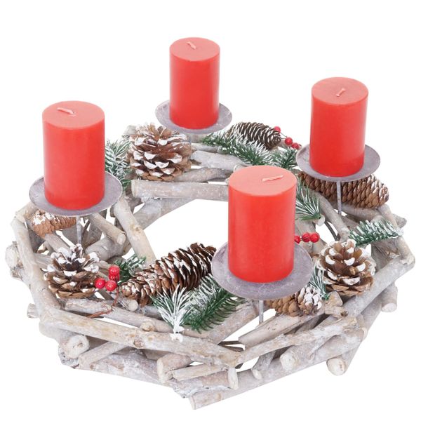 MCW Adventskranz T867-R, Mit 4 Kerzenhaltern, günstig online kaufen
