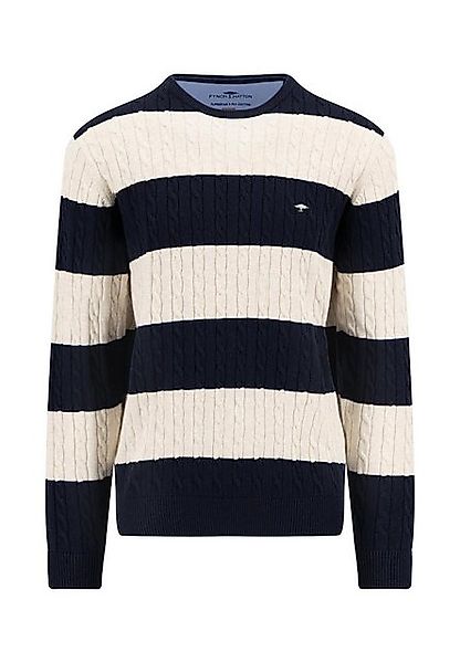 FYNCH-HATTON Wollpullover Fynch-Hatton / He.Pullover / O-Neck, Cable, Strip günstig online kaufen