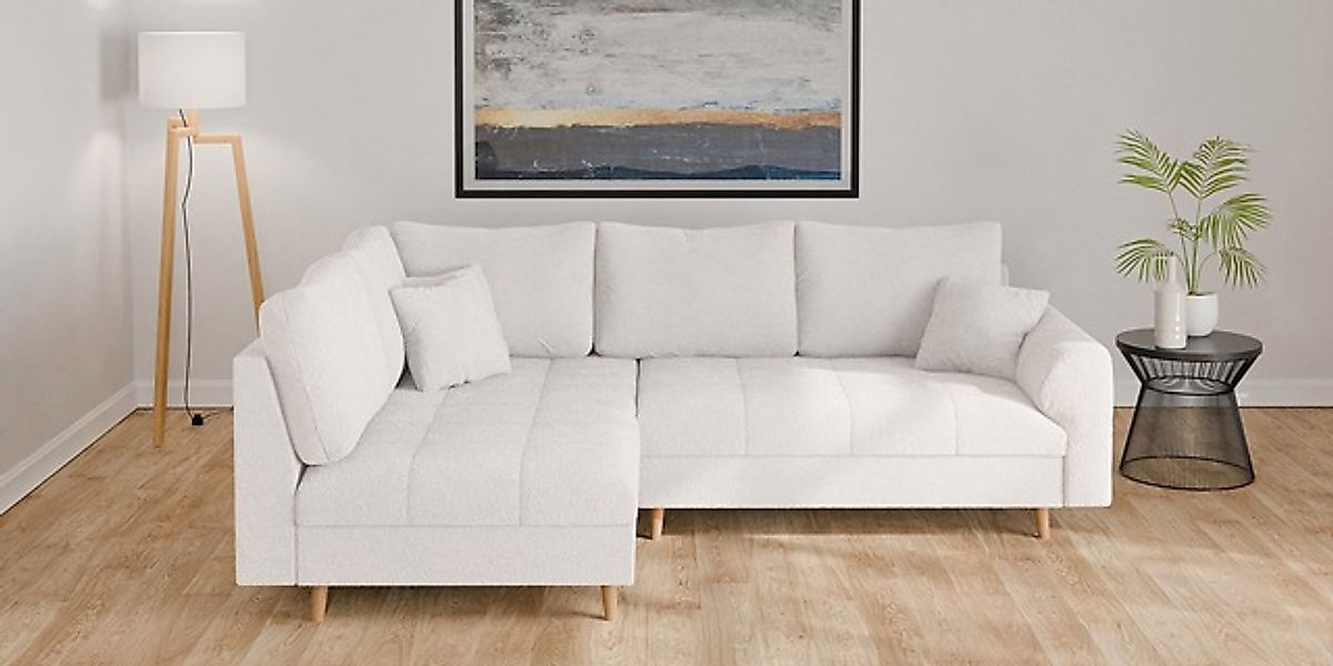 Home affaire Ecksofa »CHARRE L-Form mit Ottomane, Maße B/T/H: 231/161/81 cm günstig online kaufen