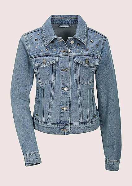 MADELEINE Jeansjacke "Jeansjacke Übergangsjacke mit Nieten" mit Nieten bese günstig online kaufen