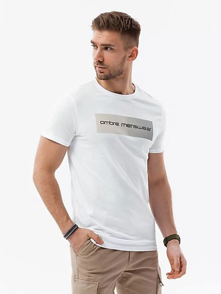 OMBRE T-Shirt Bedrucktes Herren-T-Shirt aus Baumwolle günstig online kaufen
