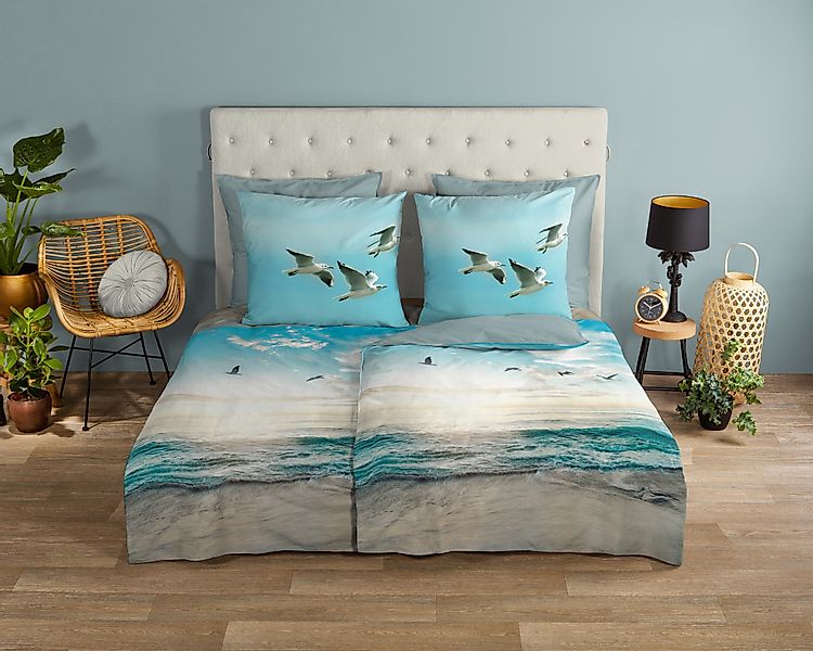 good morning Wendebettwäsche »Brisa«, 100% Baumwolle, Renforcé, Reißverschl günstig online kaufen