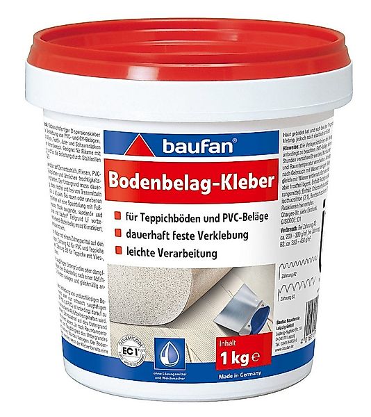 baufan® Dispersionskleber Bodenbelag-Kleber Bodenbelagskleber für Teppichbö günstig online kaufen