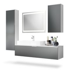 Vladon Badmöbel-Set Beach, (Badezimmer-Set mit 2 günstig online kaufen