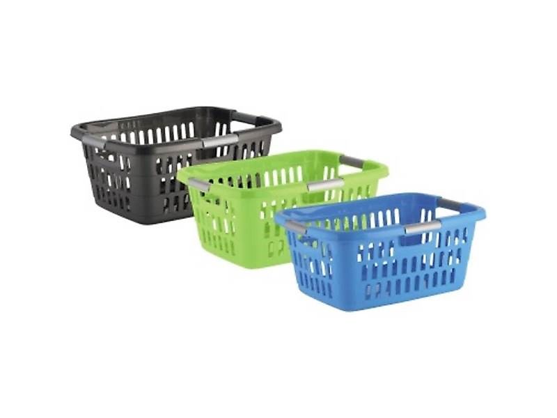 axentia Wäschekorb axentia Wäschekorb 236103 Kunststoff günstig online kaufen